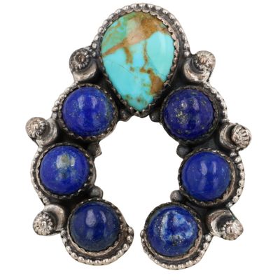 Sale Photo Thumbnail #160: HaDa Collection Sterling Multi-Stone Naja Adjustable Ring