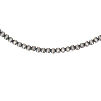 Sale Photo Thumbnail #391: Southwest Sterling Oxidized Bead Necklace