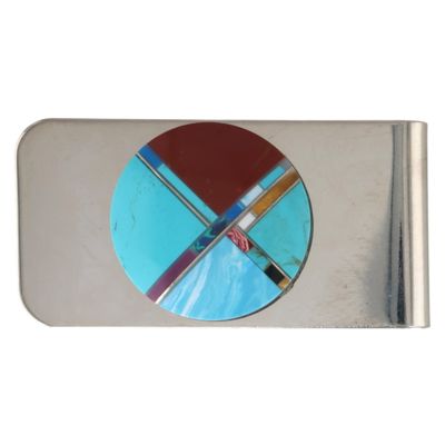 Sale Photo Thumbnail #298: Southwest Multi-Stone Money Clip
