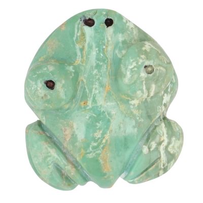 Sale Photo Thumbnail #55: Stacey Turpen Navajo Serpentine Frog Fetish Carving