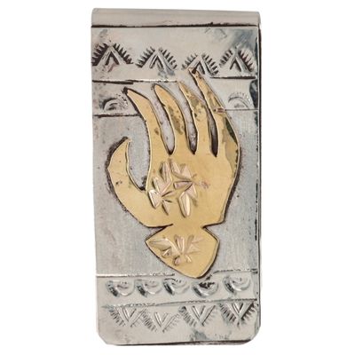 Sale Photo Thumbnail #42: Genevieve Francisco Navajo Sterling Bear Paw Money Clip
