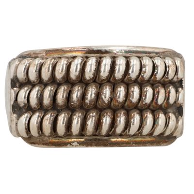 Sale Photo Thumbnail #578: Richard Mike Navajo Sterling Coil Ring Sz 7.5