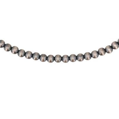 Sale Photo Thumbnail #226: Southwest Sterling Oxidized Bead Necklace