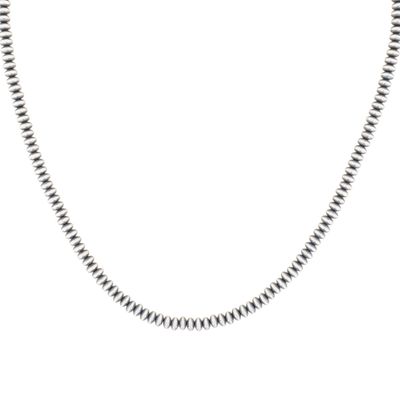 Sale Photo Thumbnail #189: Southwest Sterling Oxidized Bead Necklace