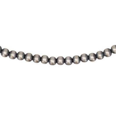 Sale Photo Thumbnail #443: Southwest Sterling Oxidized Bead Necklace