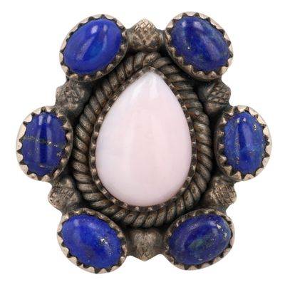 Sale Photo Thumbnail #206: HaDa Collection Sterling Multi-Stone Adjustable Ring