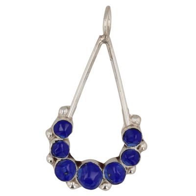 Sale Photo Thumbnail #158: Erma Esalalio Sterling Lapis Lazuli Pendant