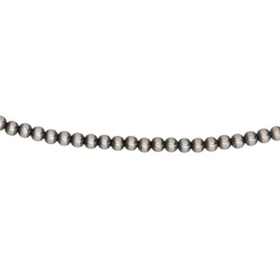 Sale Photo Thumbnail #475: Southwest Sterling Oxidized Bead Necklace