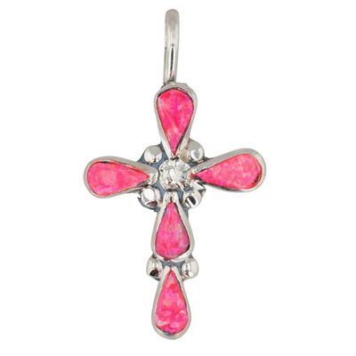 Sale Photo Thumbnail #361: Bryce Vacit Zuni Sterling Opal Cross Pendant