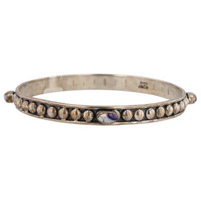 Sale Photo Thumbnail #62: HaDa Collection Sterling Spiny Oyster Bangle Bracelet