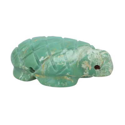 Sale Photo Thumbnail #272: Stacey Turpen Navajo Turquoise Turtle Fetish Carving