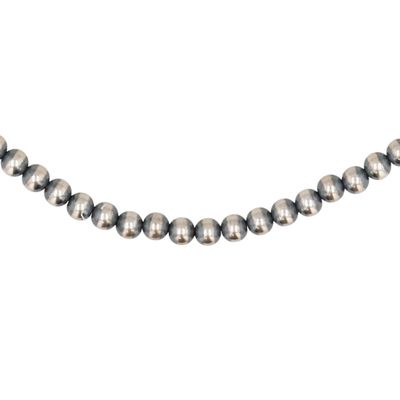 Sale Photo Thumbnail #134: Southwest Sterling Oxidized Bead Necklace