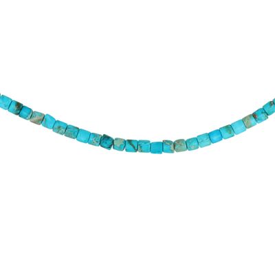Sale Photo Thumbnail #301: Southwest Sterling Kingman Turquoise Bead Necklace