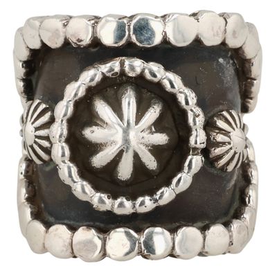 Sale Photo Thumbnail #5: Running Bear Navajo Sterling Ring Sz 5.25