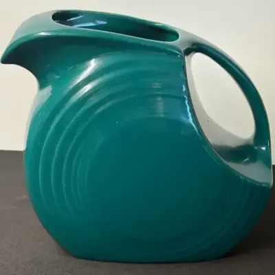 Fiesta Ware Teal Pitcher