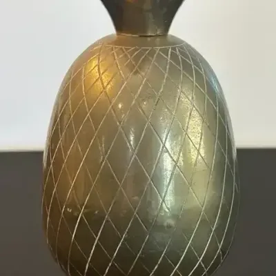 Decorative Metal Pineapple Candle Holder on Stand