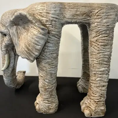 P&C Creative Elephant Garden Stool / Accent Table - 12" Height
