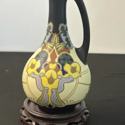 Royal Goedewaagen Iris Art Deco Vase 487/16 Nr. 382/999 – Hand Painted