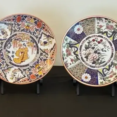 Set of 4 Alsco Porcelain Decorative Plates – Hong Kong Decorated