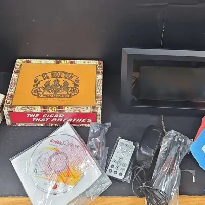 Cigar Boxes, Beam Bottle, Digital Frame & More