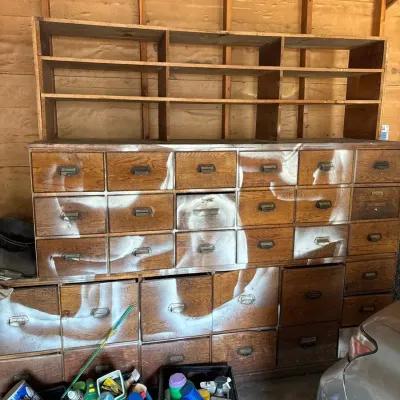 Garage Storage Drawers W/ Misc. Shop Contents