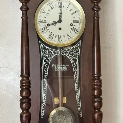 Vintage Walnut Ansonia “Ezee-Set” Clock #725 “The Hapsburg” Made In Germany