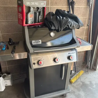 Weber Spirit E-310 Propane Grill W/ Cover & Grill Care Pack