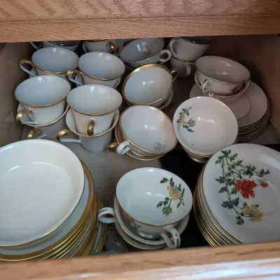 Lenox & Castleton China Coffee Cups & Saucers. Contents Only