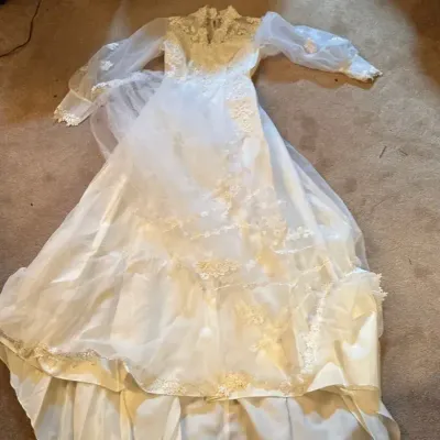 Wedding Dress & Vail 