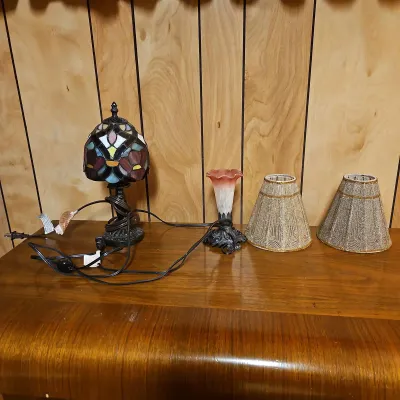 Art Nouveau & Tiffany Style Stained Glass Lamps