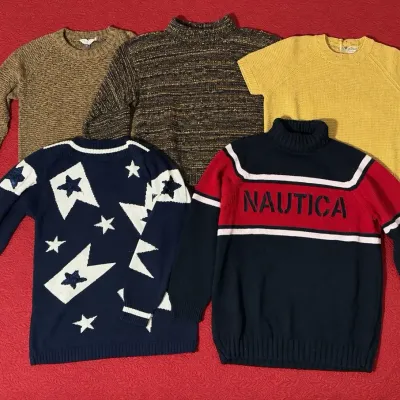 Women’s Sweater Lot Nautica Anne Klein Company Ellen Tracy Wool Cotton Knit Size M