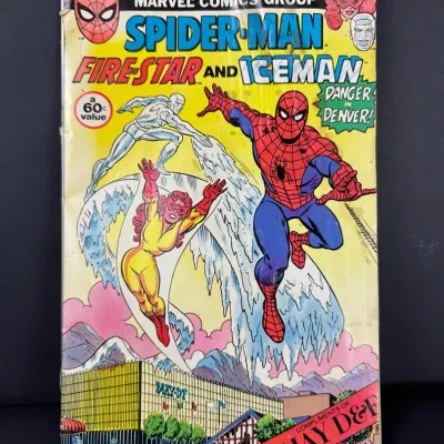 Marvel Spider-Man Firestar Iceman Danger in Denver May D&F Denver Post Promotional Comic