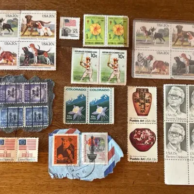 Vintage & International Postage Stamp Assortment