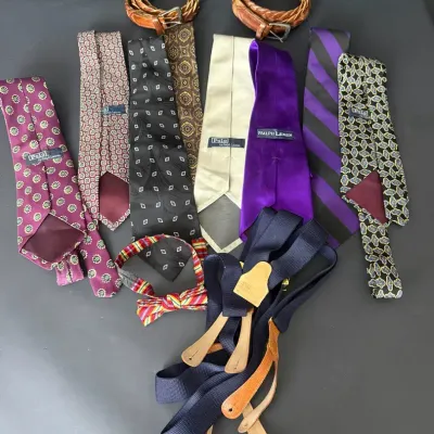 Ralph Lauren Men’s Accessories  Ties, Suspenders, Bow Tie & Braided Leather Belts