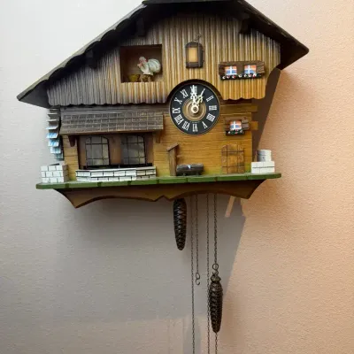Vintage German Chalet Cuckoo Clock  