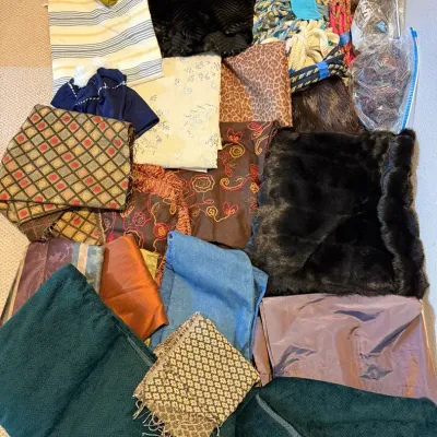 Assorted Designer Fabric, Faux Fur & Decorative Trim