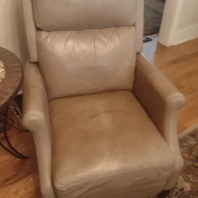 Sale Photo Thumbnail #699: Faux Leather Cushioned Formal Chair