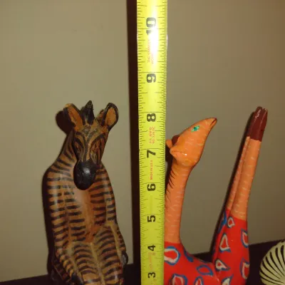 Sale Photo Thumbnail #182: Collection of Carved Wood Animal Figurines
