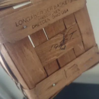 Sale Photo Thumbnail #113: Petite Longaberger Splint Wood Basket