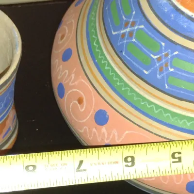 Sale Photo Thumbnail #202: Pottery Water Carafe with Cup