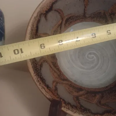 Sale Photo Thumbnail #108: Vintage Brown Glaze Pottery Bowl