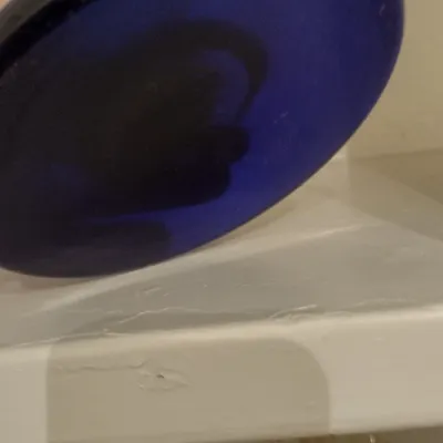 Sale Photo Thumbnail #140: Cobalt Blue Pedestal Centerpiece Bowl
