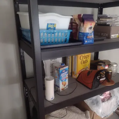 Sale Photo Thumbnail #872: Adjustable Metal Shelf Choice B.  Upstairs Item