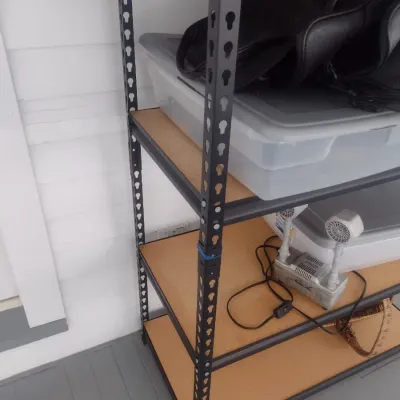 Sale Photo Thumbnail #879: Adjustable Metal Shelf Choice C.  Upstairs Item.