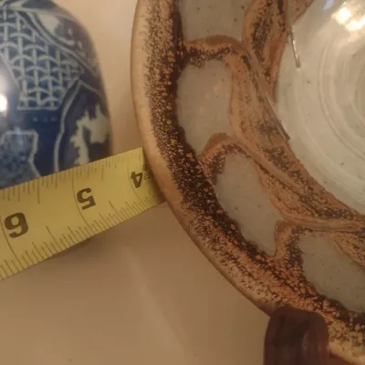 Sale Photo Thumbnail #109: Vintage Brown Glaze Pottery Bowl