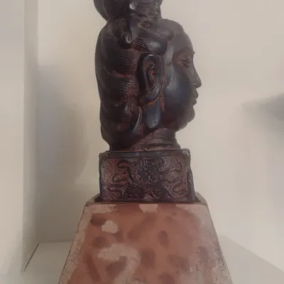 Sale Photo Thumbnail #16: Resin Asian Religious Figure Bust