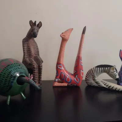 Sale Photo Thumbnail #179: Collection of Carved Wood Animal Figurines