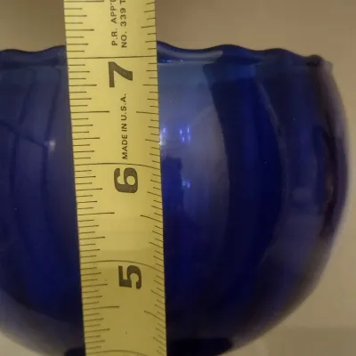 Sale Photo Thumbnail #142: Cobalt Blue Pedestal Centerpiece Bowl