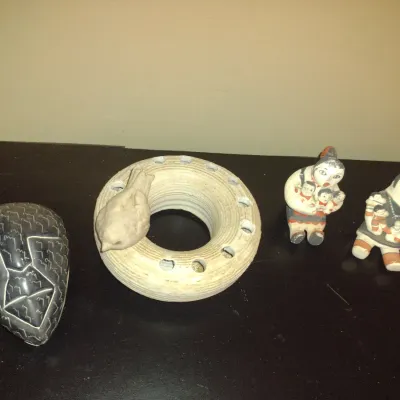 Sale Photo Thumbnail #205: Collection of Ethnic Pottery Decor