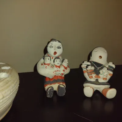 Sale Photo Thumbnail #206: Collection of Ethnic Pottery Decor